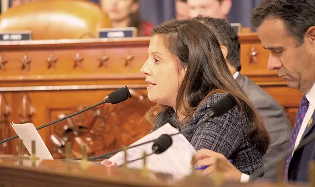 Rep. Elise Stefanik at the House impeachment hearings - PAUL HEINTZ