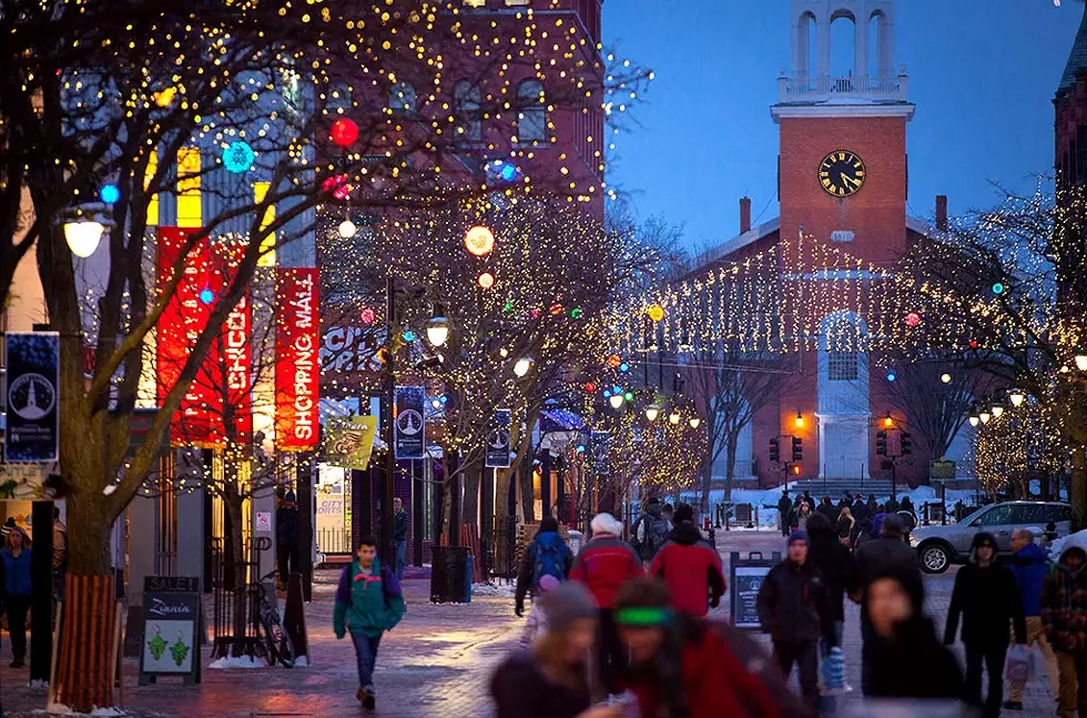 Church Street Marketplace at dusk - COURTESY OF PARK BURLINGTON