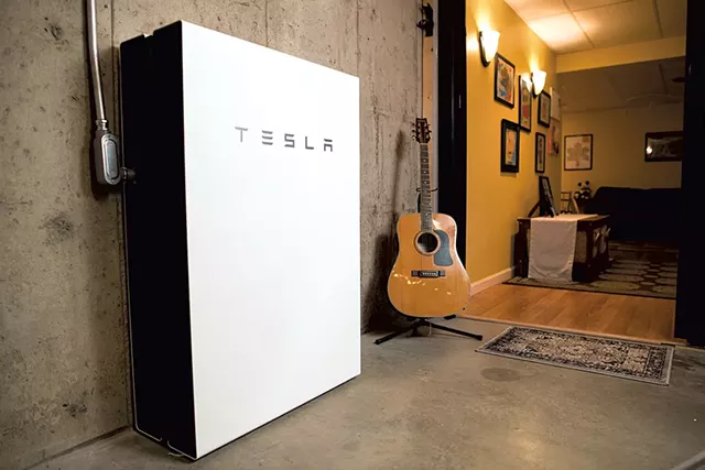 A Powerwall in Colchester - COURTESY OF GREEN MOUNTAIN POWER