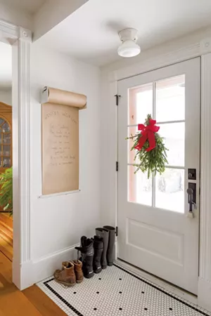 A winter wish list greets visitors. - OLIVER PARINI