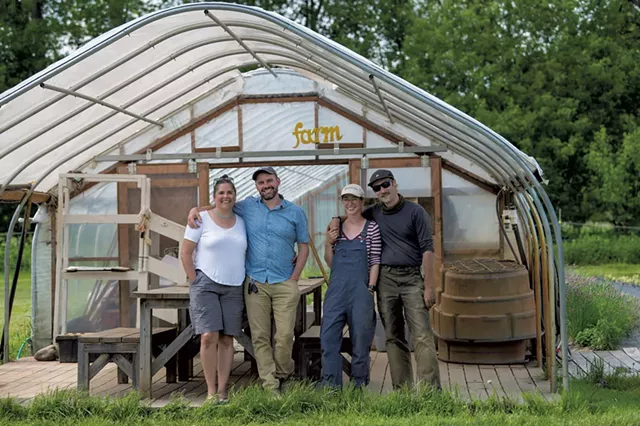 From left: Mara and Spencer Welton with Emily and Sean Mitchell - FILE: DARIA BISHOP