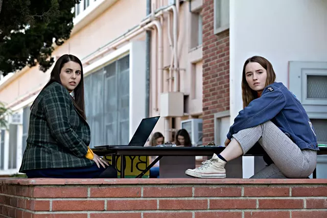 Beanie Feldstein (left) and Kaitlyn Dever in Booksmart