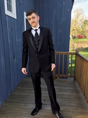 Chase at his senior prom, April 30, 2017