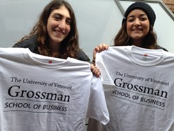 UVM business school students Zoe Urban, 20, and Amanda Reid, 21 - MOLLY WALSH