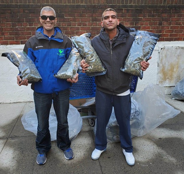 Ronen, left, and Oren Levy after they got their hemp back - COURTESY OF OREN LEVY