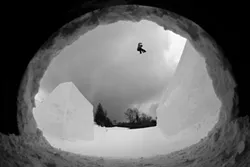 Ben Ferguson snowboarding at Seven Springs - COURTESY OF DEAN GRAY