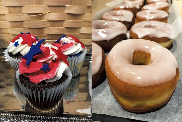 Fourth of July cupcakes and doughnuts at La Brioche - PHOTOS COURTESY OF NEW ENGLAND CULIINARY INSTITUTE