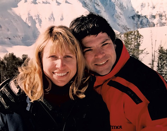 Randy Stern and his late wife, Annette Monachelli, on vacation in the 1990s - COURTESY OF RANDY STERN