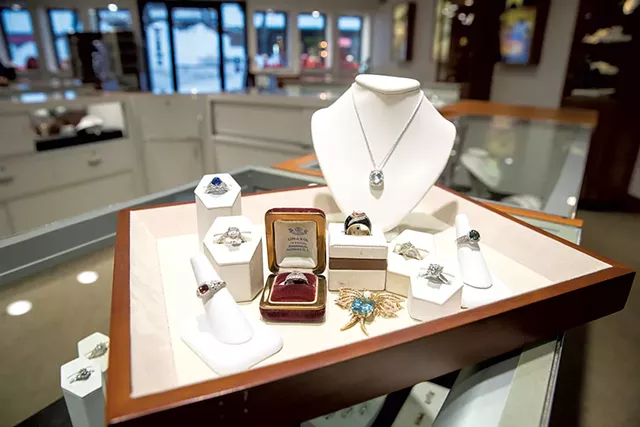 Display at Lippa's Estate and Fine Jewelry - JAMES BUCK