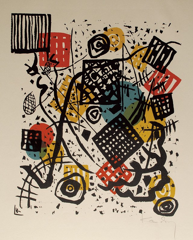 "Kleine Welten V" by Wassily Kandinsky - COURTESY OF THE SABARSKY FOUNDATION