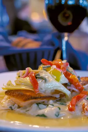 Salmon cucina at Sarducci's - JEB WALLACE-BRODEUR