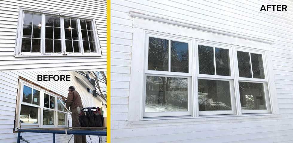 A wintertime installation in Woodstock, Vt. - WINDOWS & DOORS BY BROWNELL