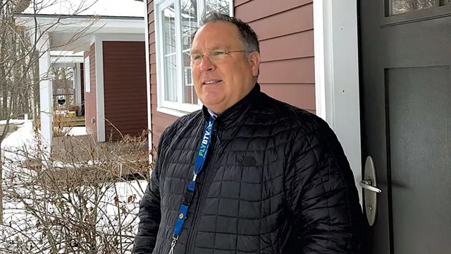 Gene Richards at the Kirby Cottages in South Burlington - MOLLY WALSH