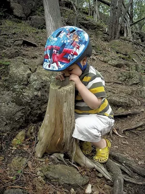 Heather's son, Jesse, at Rock Point in 2010 - BEN WANG