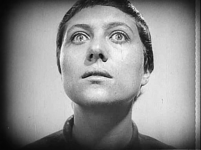One of the many, many close-ups in The Passion of Joan of Arc - PUBLIC DOMAIN