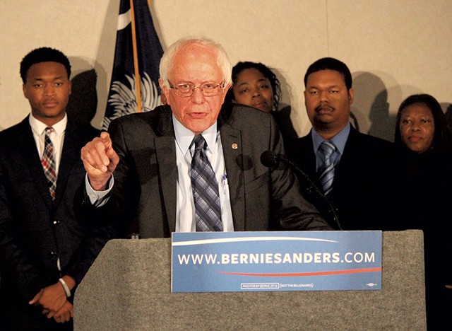 Sen. Bernie Sanders in Columbia, S.C. - PAUL HEINTZ