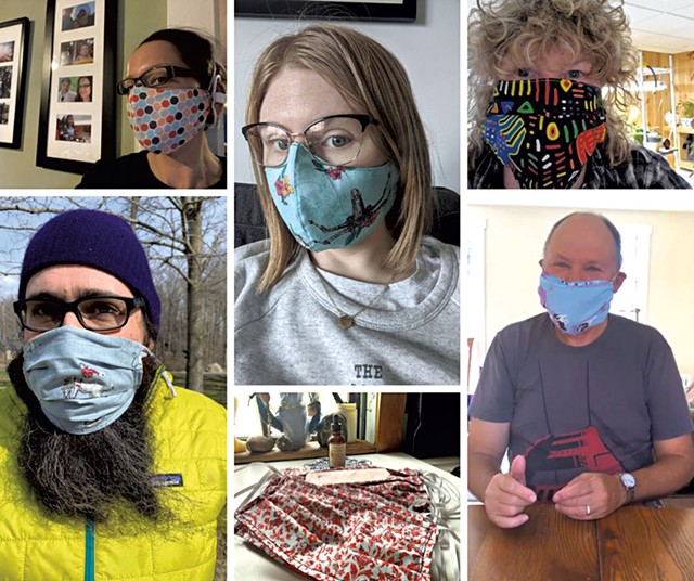 Photos submitted to Show Us Your Masks!, part of a Vermont Folklife Center project