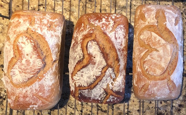 "Bread Fairy" loaves ready for delivery - COURTESY OF MARY JANE DIETER
