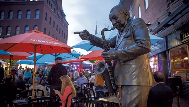 Statue of Big Joe Burrell - COURTESY OF BRIAN MACDONALD