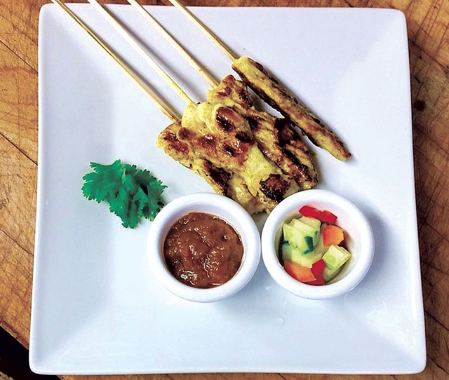 Chicken skewers at Fit to be Thai'd - COURTESY OF FIT TO BE THAI'D