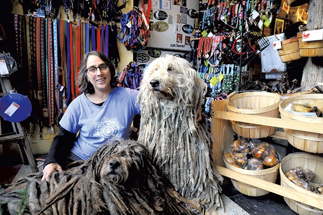 Cindra Conison with her Bergamasco sheepdogs - JEB WALLACE-BRODEUR