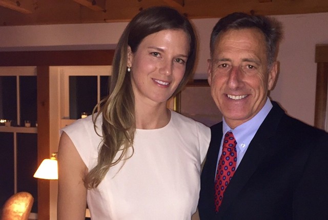 Katie Hunt and Peter Shumlin - COURTESY PHOTO