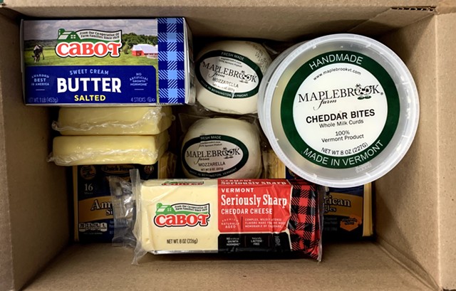 Vermont dairy in the Farmers to Families food boxes - COURTESY ABBEY GROUP