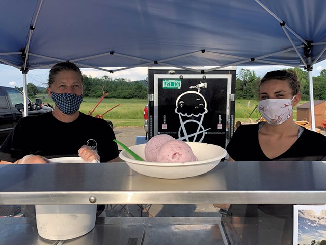 Becky Castle (left) and Lula Andrae of Sisters of Anarchy Ice Cream - JORDAN BARRY