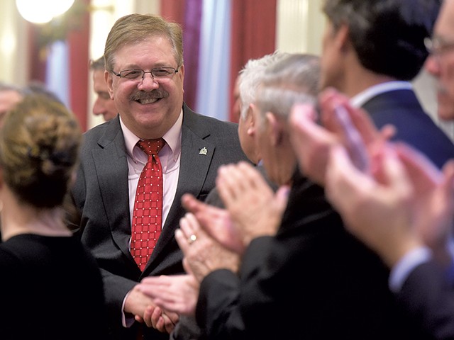Jim Condos at the Statehouse in 2019 - FILE: JEB WALLACE-BRODEUR