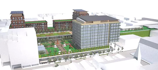 Rendering of the mall project - COURTESY OF THE COMMUNITY & ECONOMIC DEVELOPMENT OFFICE