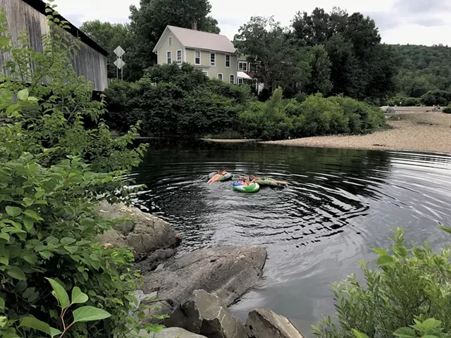 Tubing on the Mad River - SALLY POLLAK ©️ SEVEN DAYS