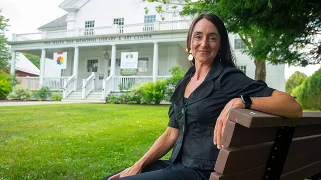 Rachel Moore outside the Helen Day Art Center - JEB WALLACE-BRODEUR