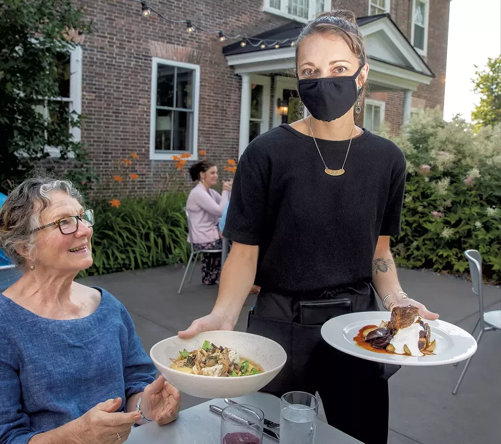Outdoor dining at Kitchen Table Bistro - JAMES BUCK