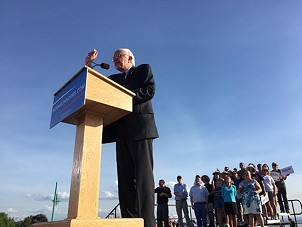 Sen. Bernie Sanders in Burlington last May - FILE: JAMES BUCK