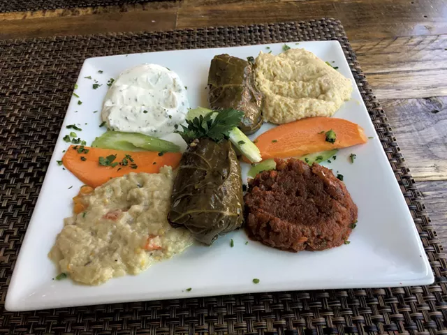 Mezze platter at Tuckerbox - PAMELA POLSTON ©️ SEVEN DAYS