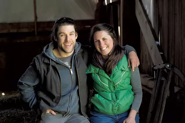 Zack Munzer and Kate Turcotte of Orb Weaver Farm - FILE: CALEB KENNA