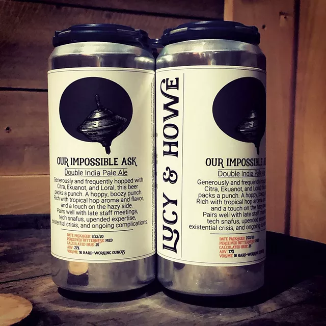 Our Impossible Ask, a double IPA - COURTESY OF JESSE CRONIN