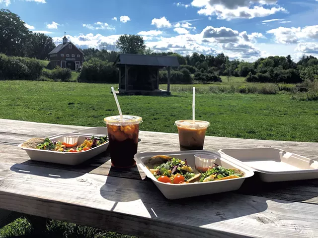 Breakfast tacos and coffee from Blank Page Café - JORDAN BARRY ©️ SEVEN DAYS