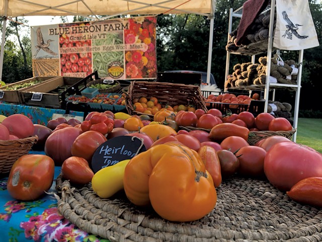Heirloom tomatoes from Blue Heron Farm - JORDAN BARRY ©️ SEVEN DAYS