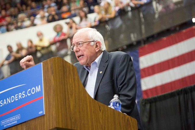 Sen. Bernie Sanders campaigns in Wisconsin last year. - FILE: ERIC TADSEN