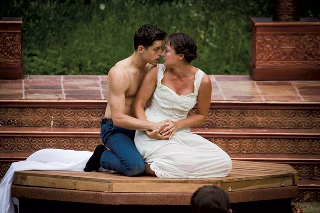 Nick Piacente and Lauren Pisano in Romeo and Juliet last summer - COURTESY OF JAN NAGLE