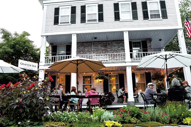 Outdoor dining at the Grafton Inn - COURTESY OF THE GRAFTON INN