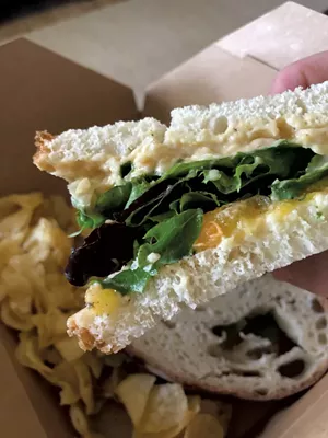 Conscious Eatz's chickpea tuna sandwich - FILE: JORDAN BARRY ©️ SEVEN DAYS