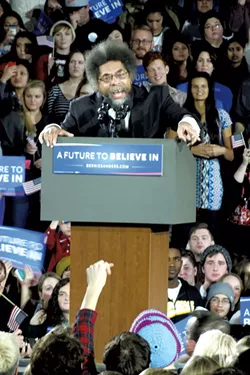 Cornel West Saturday in Iowa City - ADAM BURKE