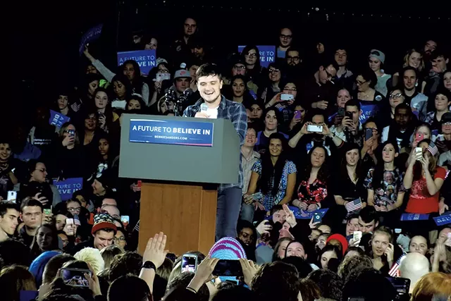 Actor Josh Hutcherson Saturday in Iowa City - ADAM BURKE
