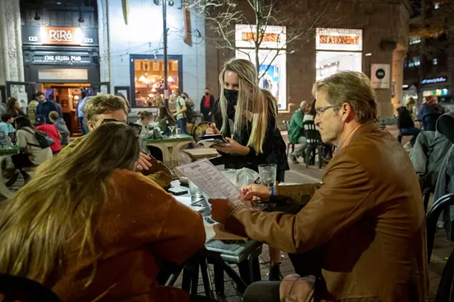 Outdoor dining at Sweetwater's - JAMES BUCK
