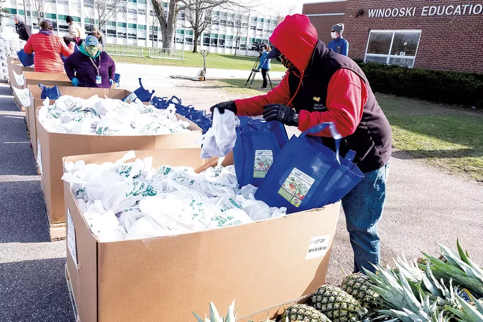 Vermont Foodbank distribution in Winooski - COURTESY OF THE VERMONT FOODBANK
