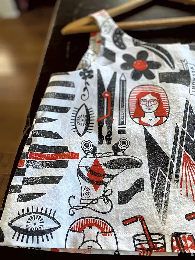 A Beenanza Design block-printed Shirt - COURTESY OF BETHANY ANDREWS-NICHOLS
