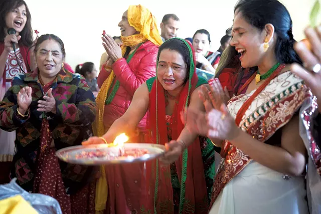 Saraswati Puja at the O'Brien Community Center - JAMES BUCK