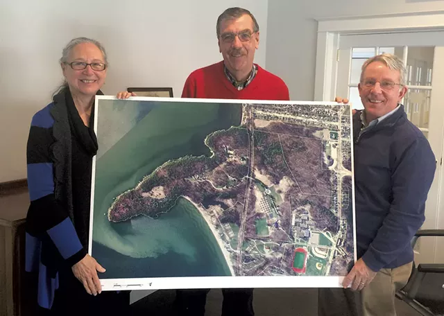 Left to right: Ellen McCulloch-Lovell, Bishop Thomas Ely and Craig Smith - ALICIA FREESE